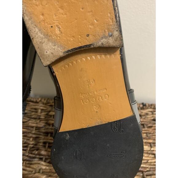 Gucci vintage men shoes black with grey detail 6.5 Eu 7.5 USA - Picture 11 of 12